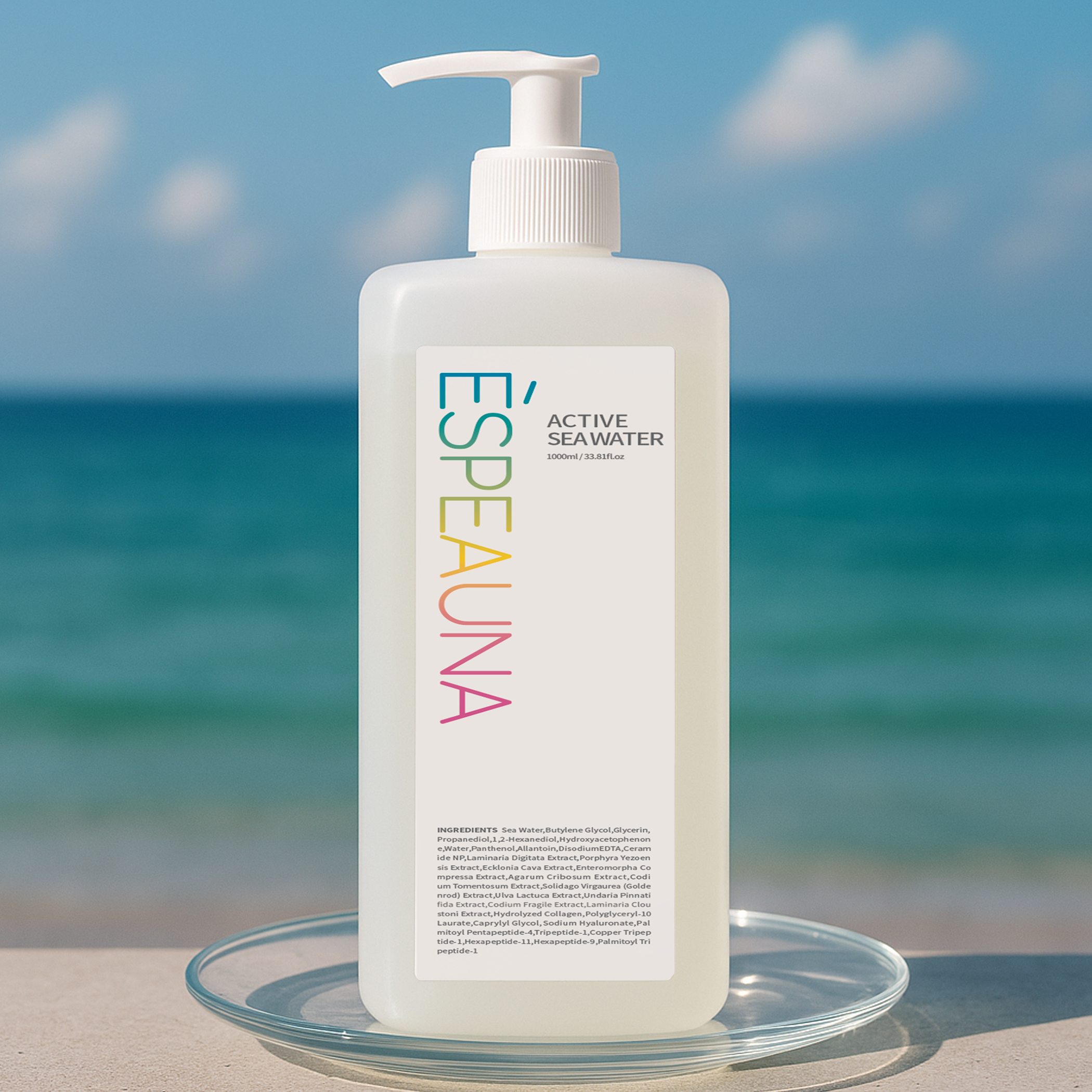 Xịt khoáng Espeauna Active Sea Water 1000ml – Làm dịu, dưỡng ẩm, cân bằng da, hỗ trợ làm sạch sâu