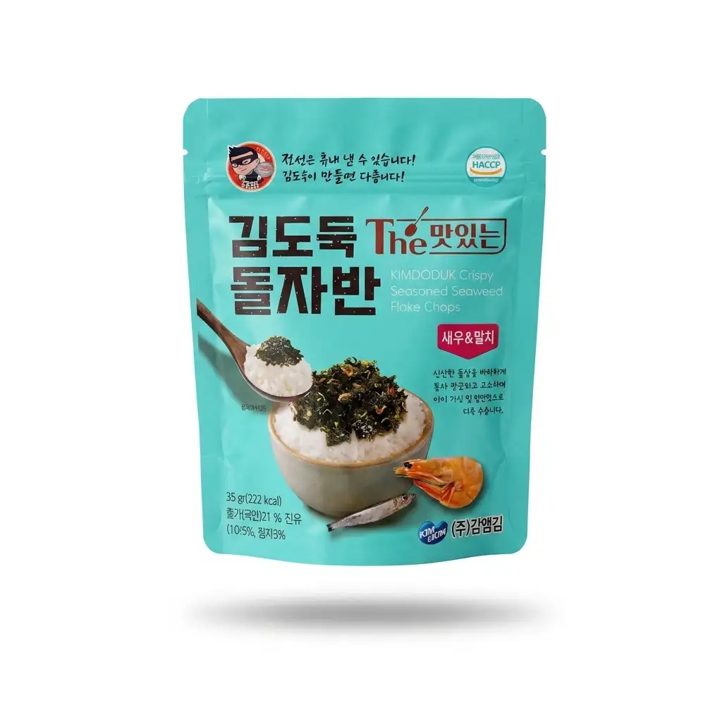 Rong biển vụn Kimdoduk vị Tôm & Cá cơm